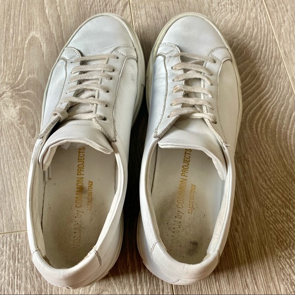 WOMEN BY COMMON PROJECTS WHITE LACE SNEAKERS 37 /7 - Picture 4 of 5